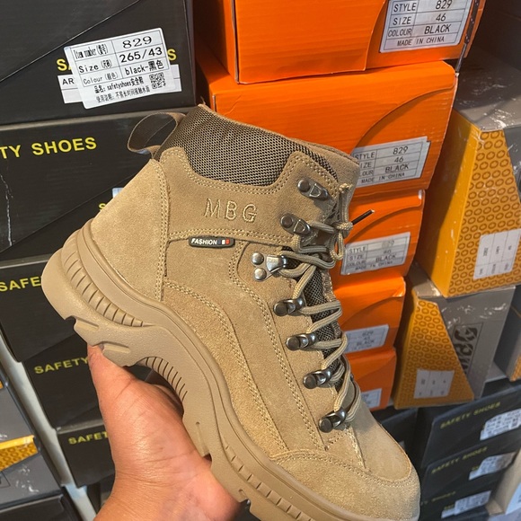 Men’s safety shoes with steel men’s boots comfortable suede leather - Picture 6 of 11